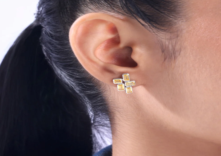 Silver earrings for women